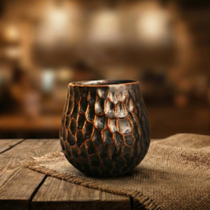 MATERO YERBA MATE HONEYCOMB 380 ml Made by BOCERAMICA