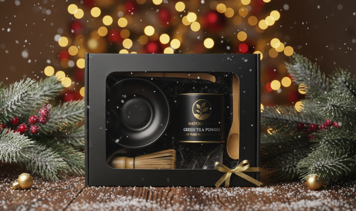 Zestaw VERDE ROYALE MATCHA JAPAN Chawan + Chasen + Kusenaoshi - obrazek 6