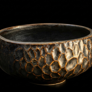 NACZYNIE DO MATCHY CHAWAN HEMATYT ZŁOTO PLASTER MIODU 300ML