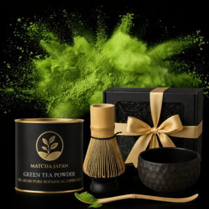 Zestaw Verde Royale Matcha Japan (Chawan + Chasen + Kusenaoshi)