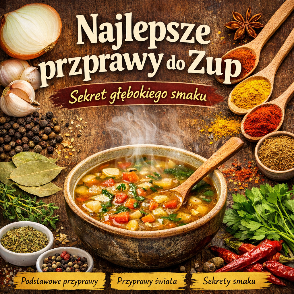 przyprawy do zup, jakie przyprawy do zupy, jak doprawić zupę, sekret smaku zupy, najlepsze przyprawy do rosołu, przyprawy do zupy pomidorowej, przyprawy do zup kremów, naturalne przyprawy do zup, domowa zupa przyprawy, aromatyczne zupy, przyprawy kuchnia polska, przyprawy świata do zup, jak poprawić smak zupy, zioła do zupy, lubczyk do rosołu, przyprawy bez chemii, zdrowe gotowanie zupy, kulinarne porady, blog kulinarny SEO, gotowanie w domu